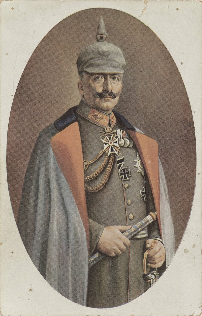 reprodukcja według namalowanego portretu Wilhelma II R. Grabendorffa Kaiser Wilhelm II (tytuł na obiekcie) autorstwa Friedrich Bruckmann