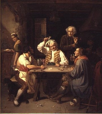 Zwycięska karta (olej) autorstwa Friedrich Busch