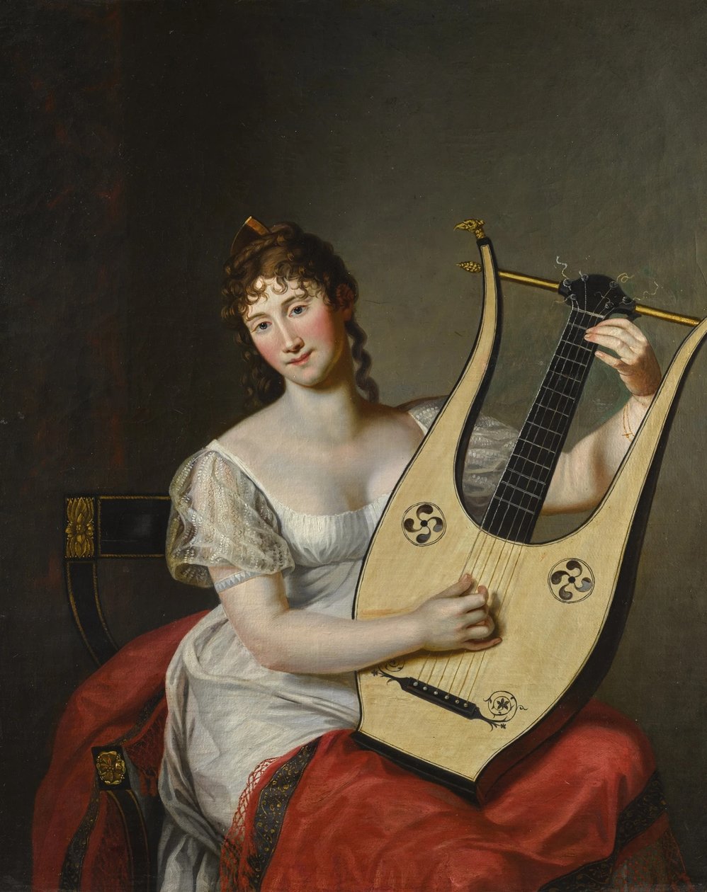 Portret Fryderyki Meklemburskiej-Strelitz autorstwa Friedrich Carl Groger