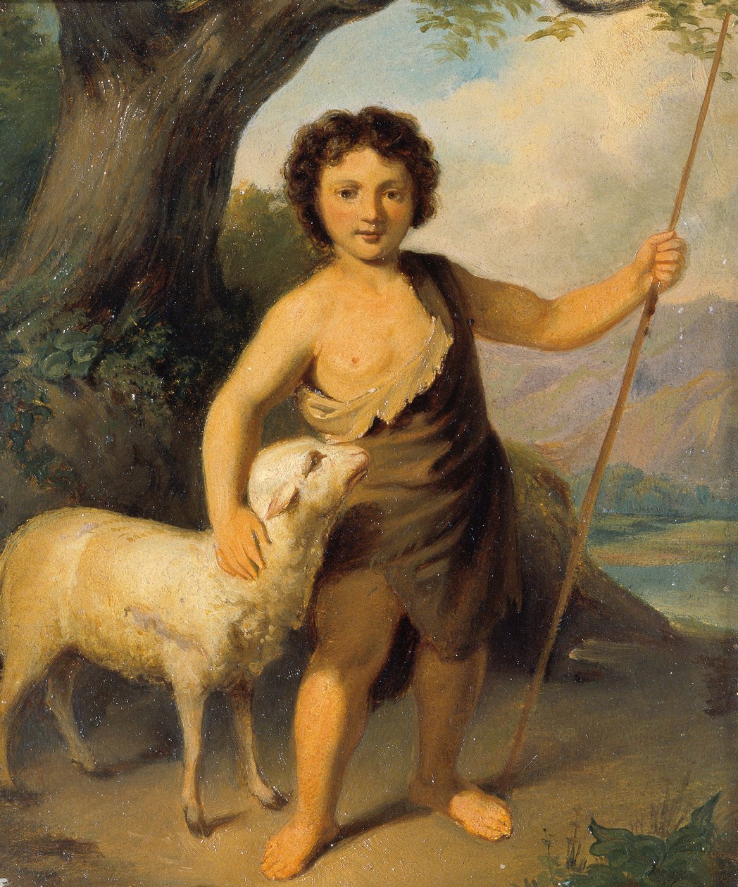 Jan Chrzciciel jako dziecko autorstwa Friedrich Hasslwander