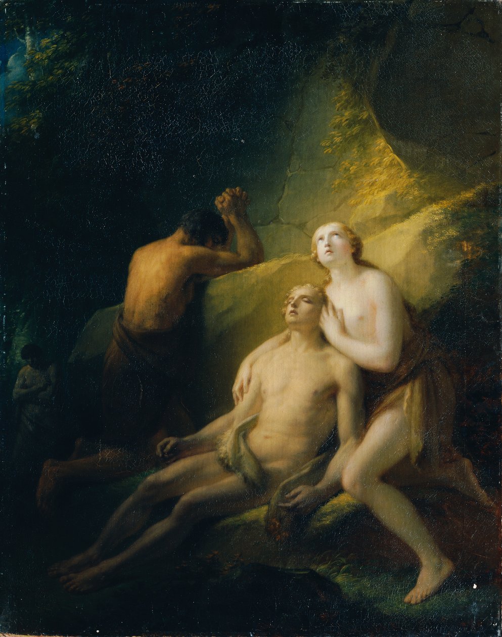 Adam i Ewa opłakują zmarłego Abla autorstwa Friedrich Heinrich Fuger