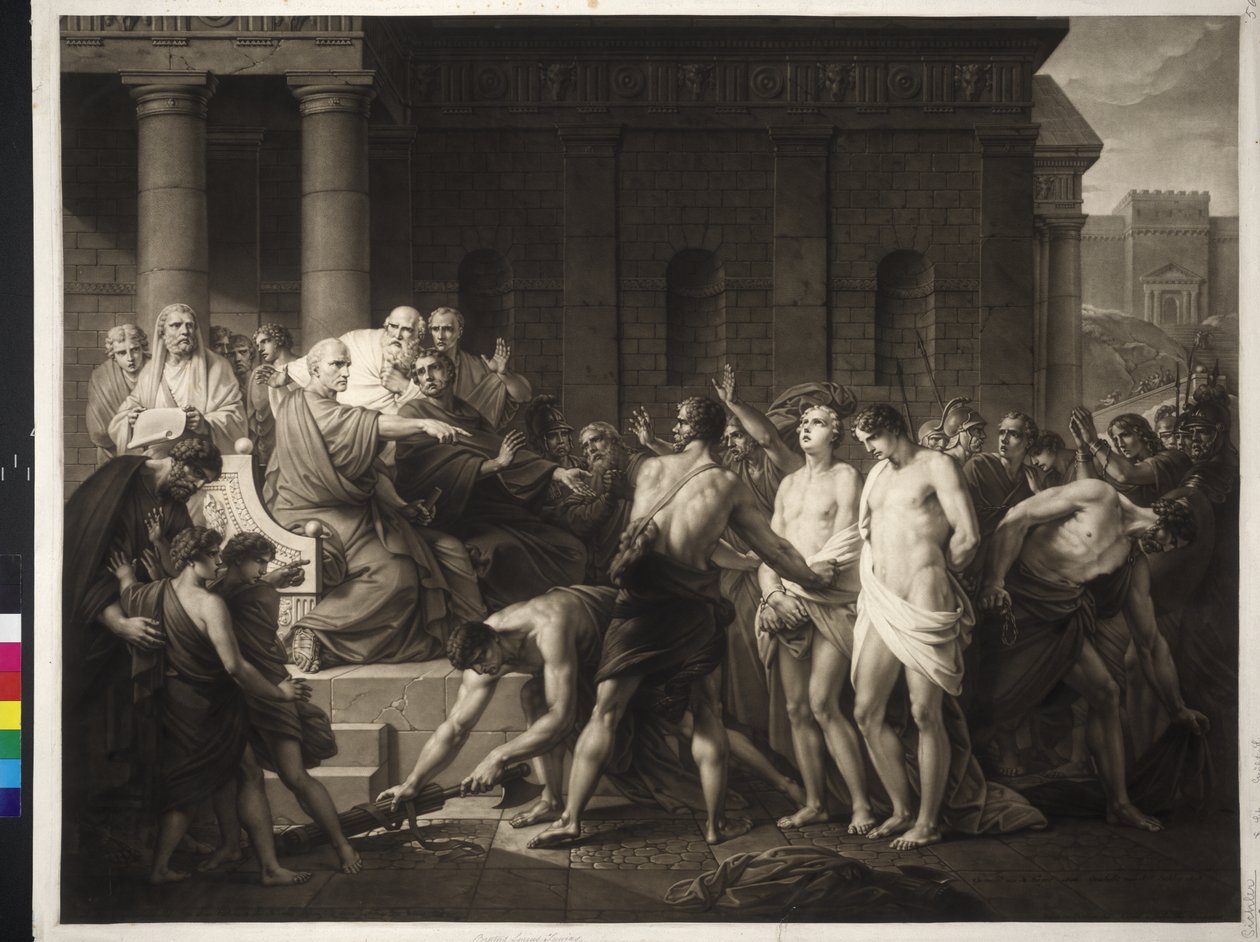 Brutus potępia swoich synów autorstwa Friedrich Heinrich Fuger