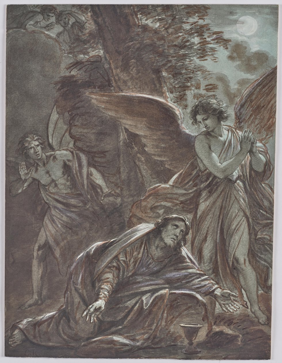 Chrystus na Górze Oliwnej autorstwa Friedrich Heinrich Fuger