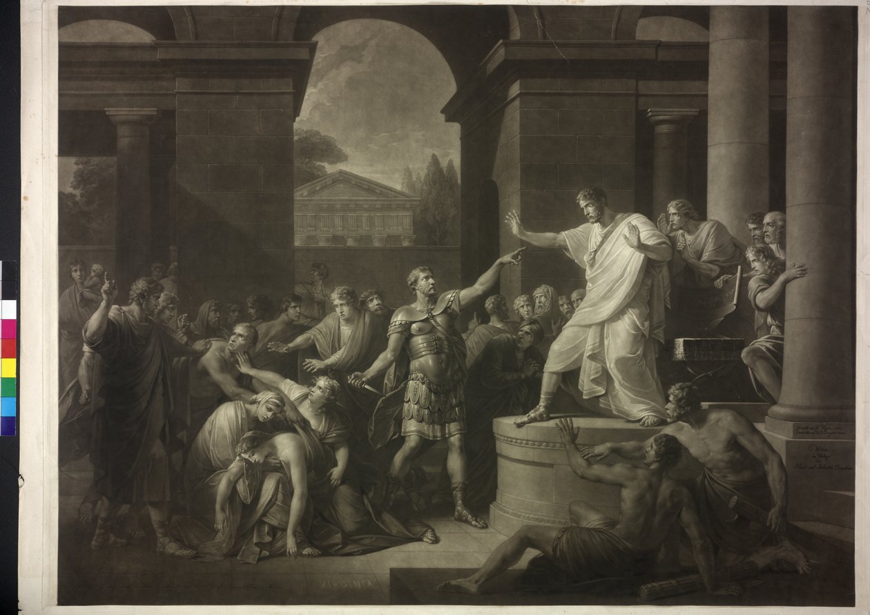 Śmierć Wirginii autorstwa Friedrich Heinrich Fuger