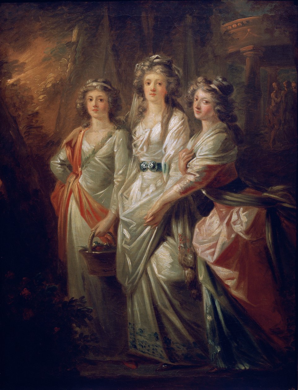 Hrabiny Elisabeth, Christiane i Marie Karoline von Thun autorstwa Friedrich Heinrich Fuger