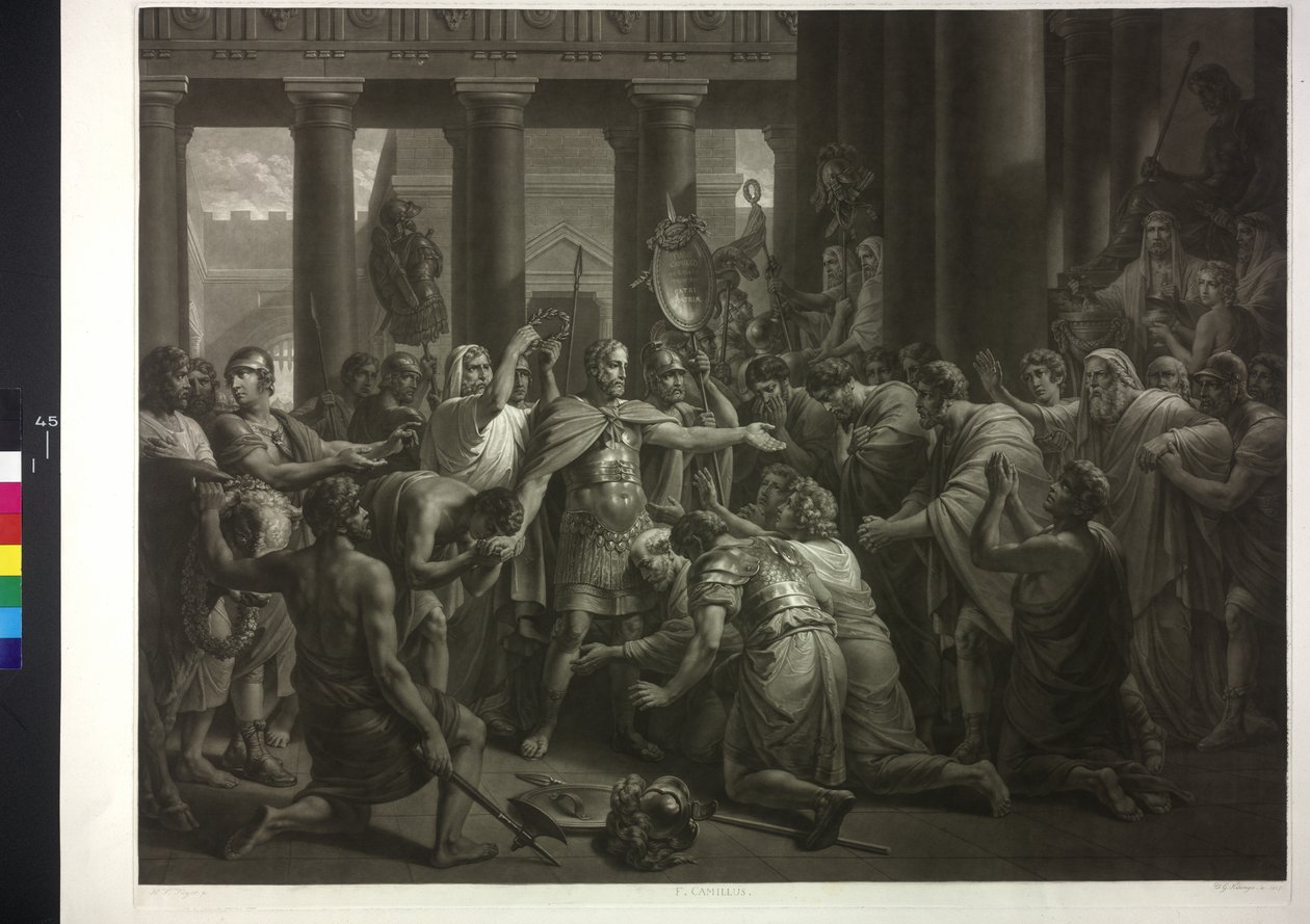 Od historii rzymskiej (Liwiusz Kamillus jest do odwołania siłaczem autorstwa Friedrich Heinrich Fuger