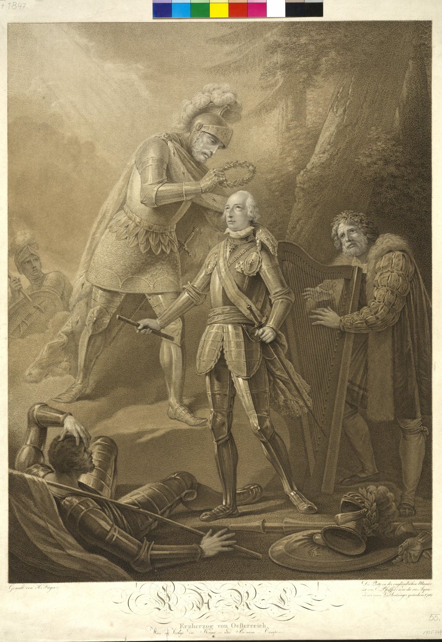 Król Rudolf I Habsburg koronował arcyksięcia Karola autorstwa Friedrich Heinrich Fuger