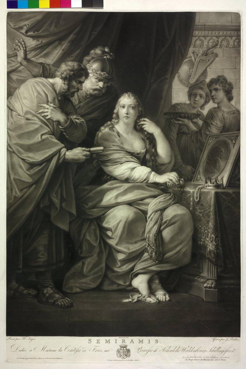 Królowa Asyrii Semiramida autorstwa Friedrich Heinrich Fuger