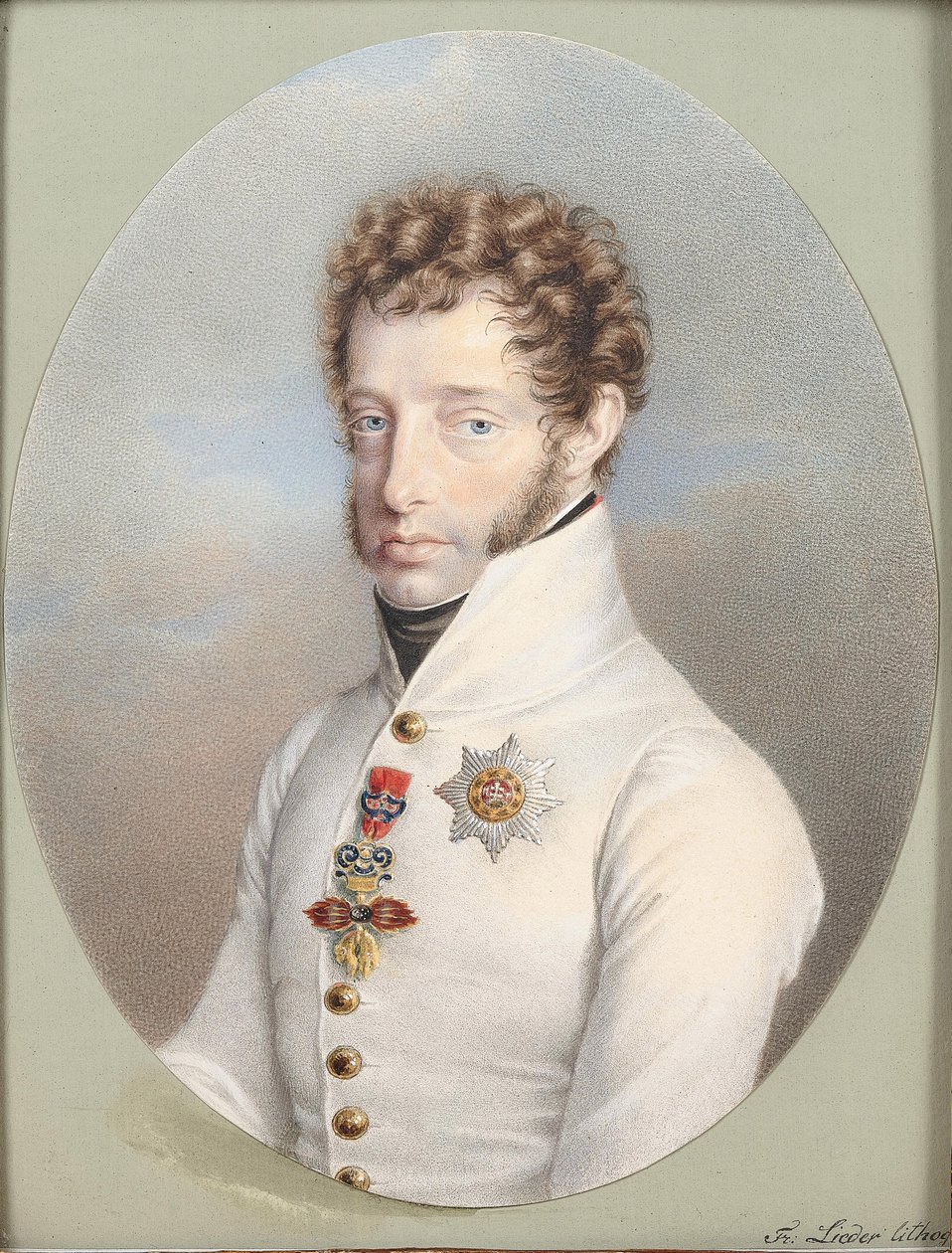 Arcyksiążę Ludwik Austriacki 1784-1864. autorstwa Friedrich Johan Gottlieb Lieder