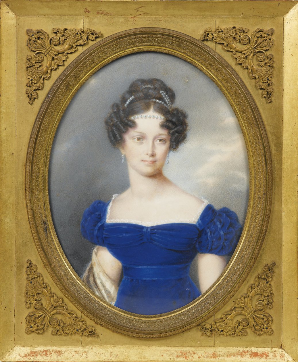 Księżniczka Henrietta z Nassau-Weilburg 1797-1829, żona arcyksięcia Karola austriackiego autorstwa Friedrich Johan Gottlieb Lieder