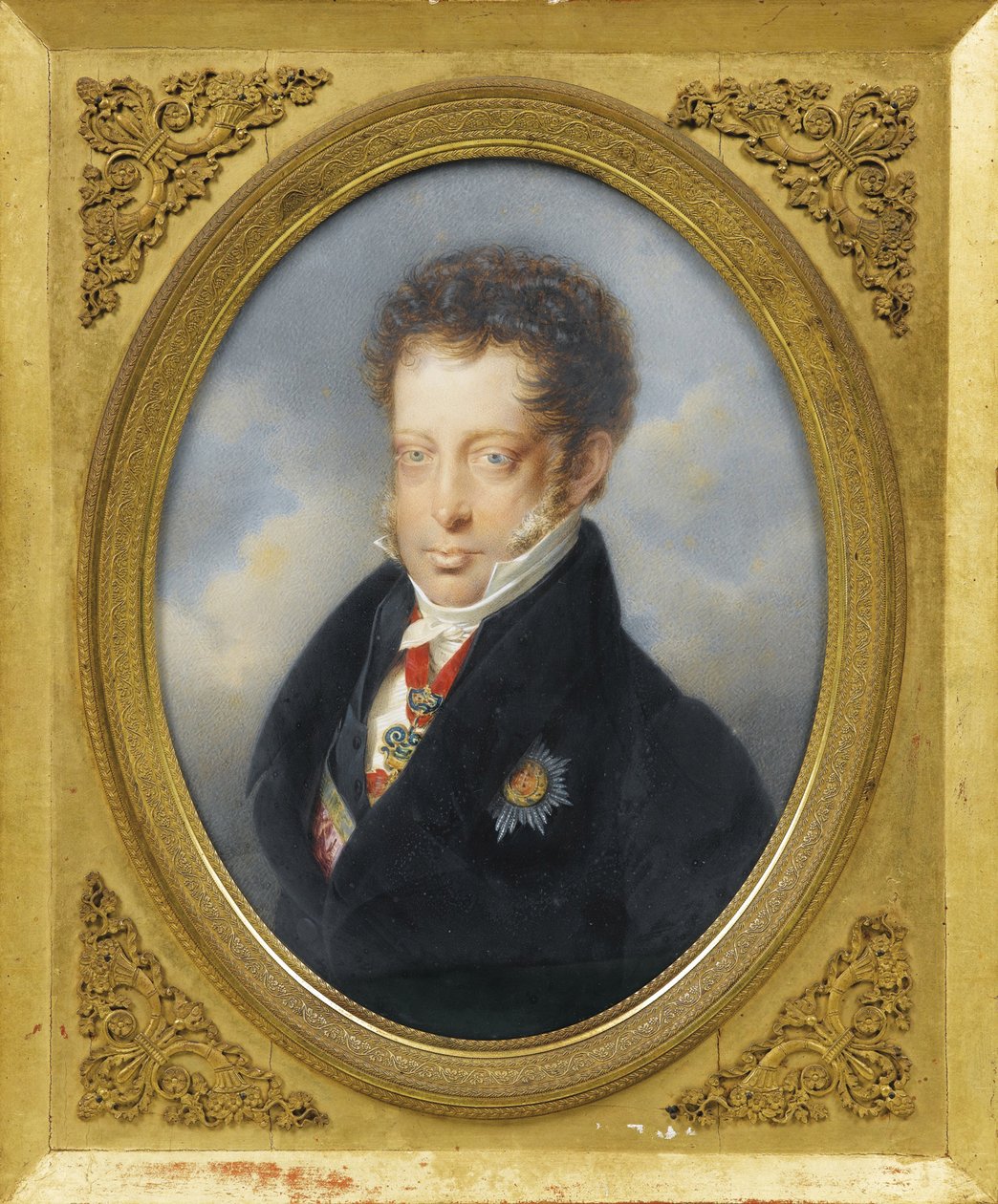 Arcyksiążę Ludwik Austriacki (1784-1864) par. Lieder, Friedrich Johan Gottlieb (1780-1859), ok. 201 1823 - Akwarela, Gwasz na tekturze, 21,2x16 - Kolekcja prywatna autorstwa Friedrich Johann Gottlieb Lieder