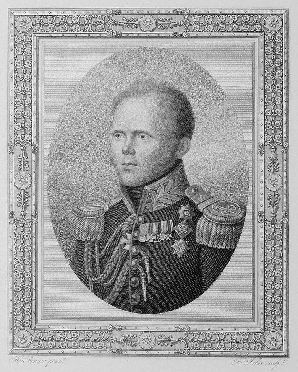 Portret wielkiego księcia Konstantyna Pawłowicza Rosji 1779-1831, pierwsza ćwierć XIX wieku. autorstwa Friedrich John
