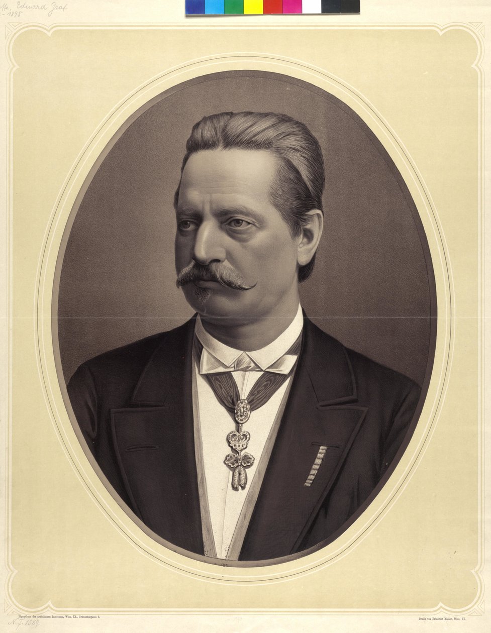 Eduard hrabia Taaffe autorstwa Friedrich Kaiser