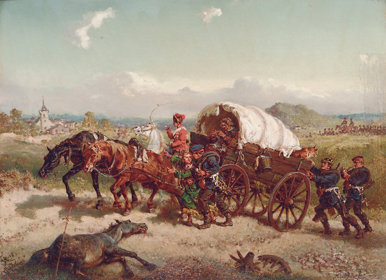 Powrót z bitwy autorstwa Friedrich Kaiser