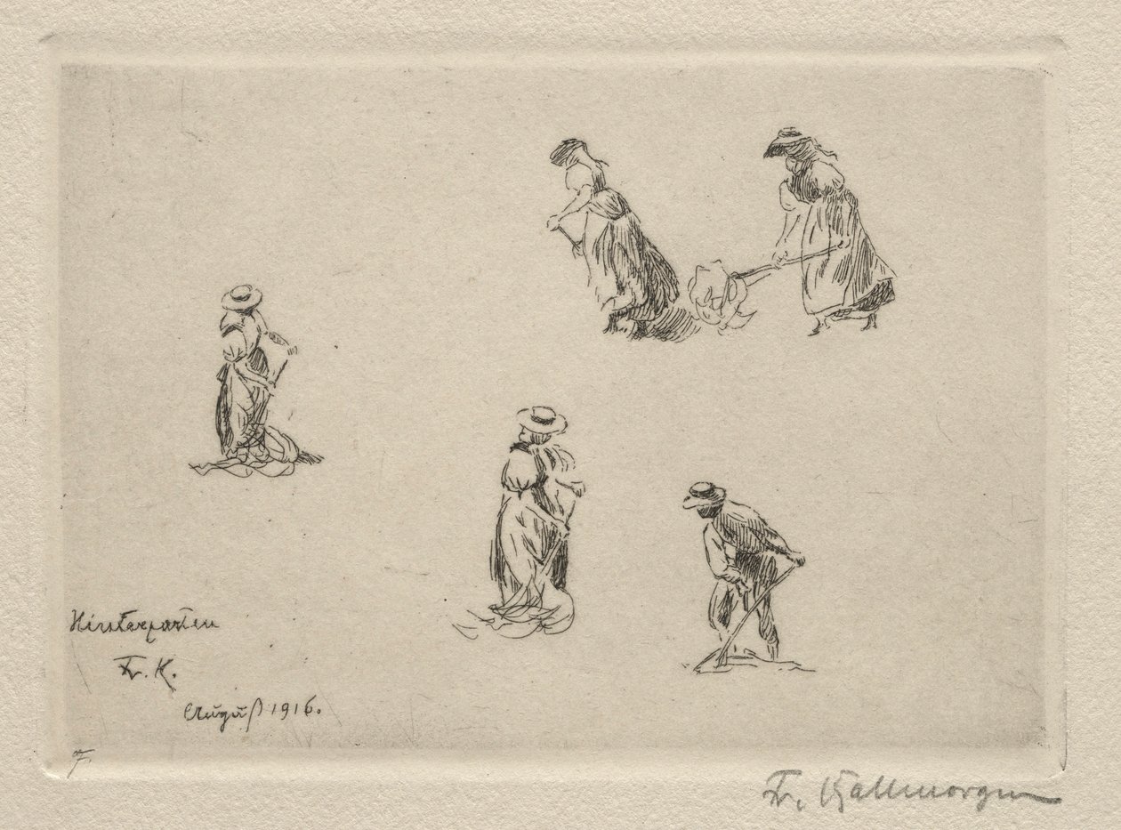 Sianokosy, 1916. autorstwa Friedrich Kallmorgan