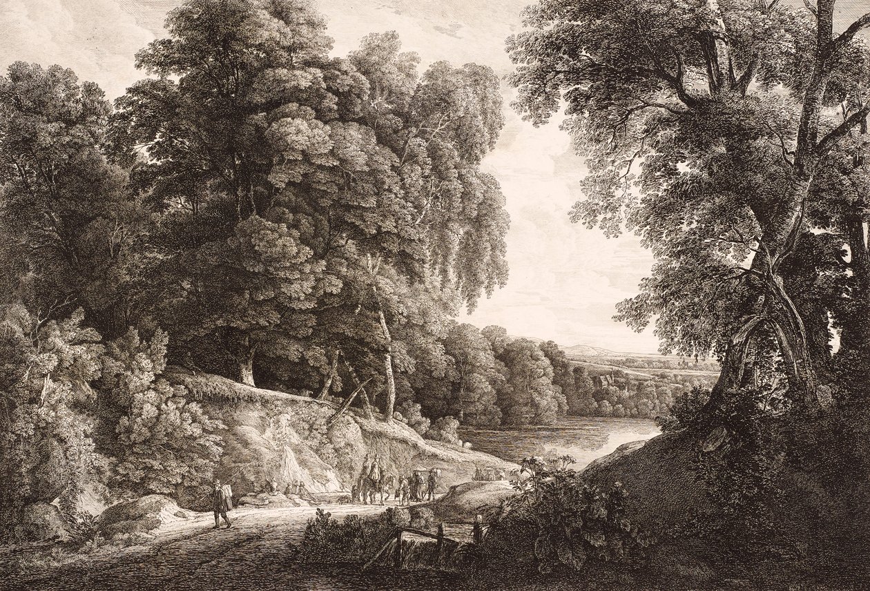 leśny krajobraz autorstwa Friedrich Loos
