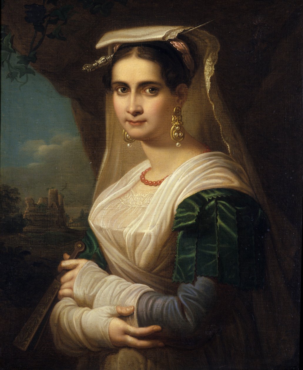 Wieśniaczka z Albano, 1818 r. autorstwa Friedrich Ludwig Theodor Doell