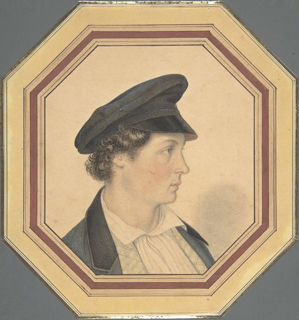 Portret Juliusa Oliviera, syna artysty, 1846. autorstwa Friedrich Olivier