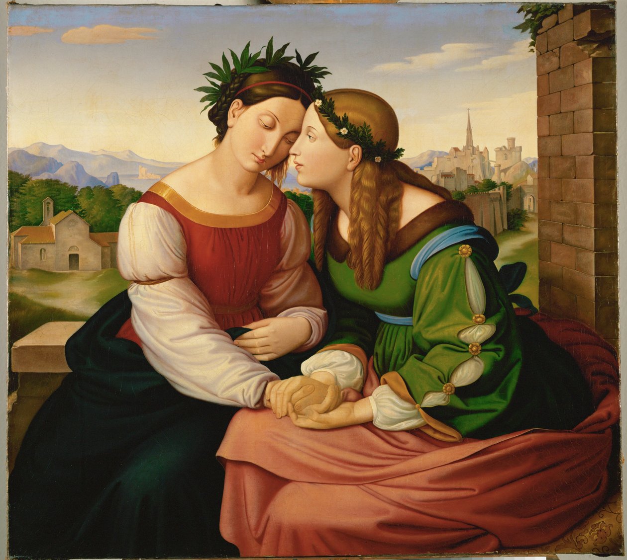 Niemcy i Włochy, po 1828 (olej na płótnie) autorstwa Friedrich Overbeck
