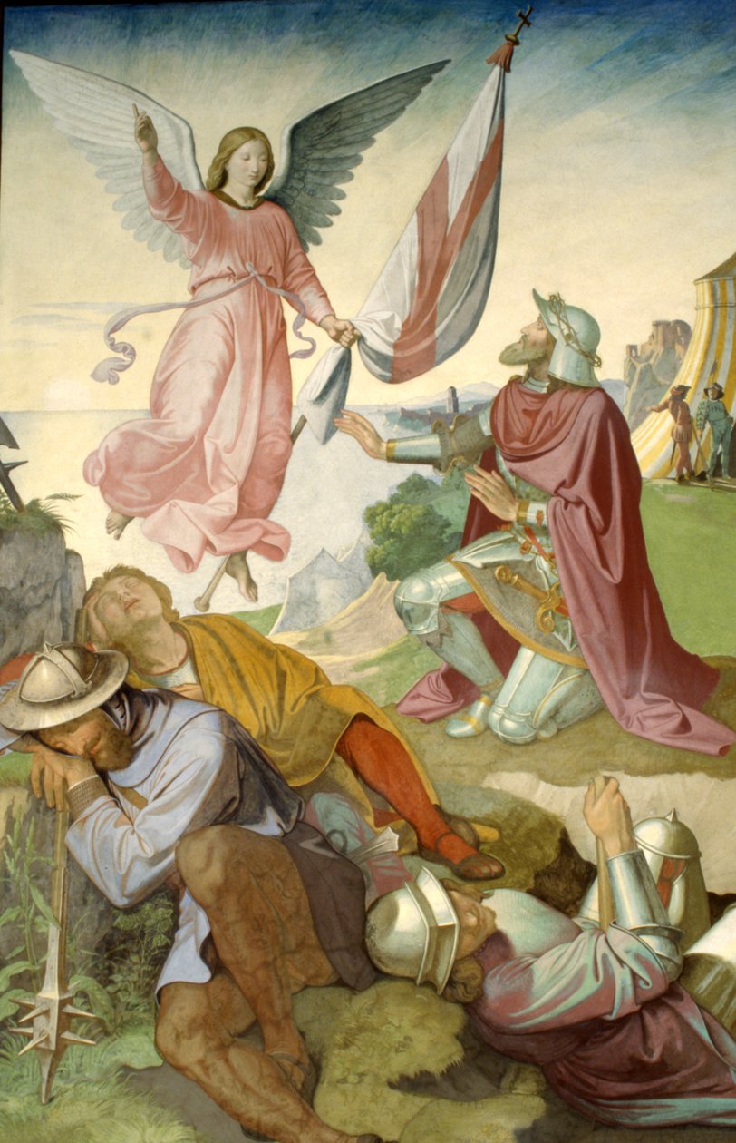 Wizja Godfryda z Bouillon autorstwa Friedrich Overbeck