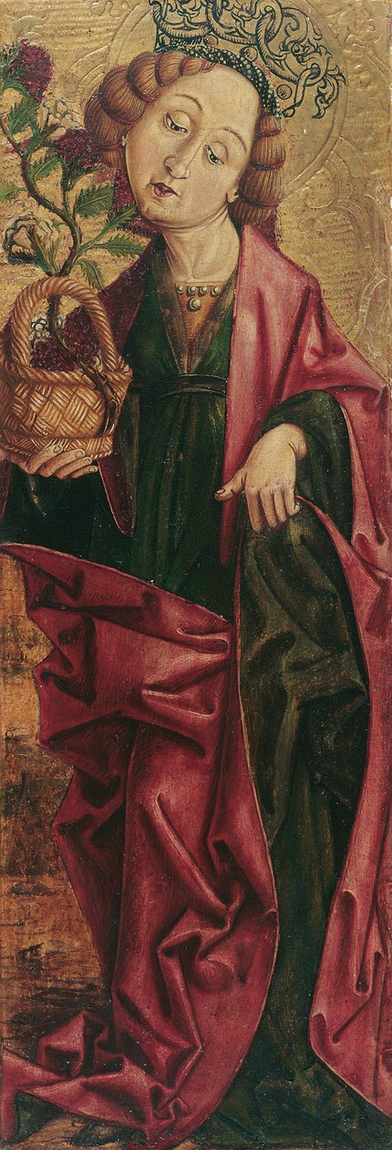 Św. Dorota (wewnątrz) i Św. Aleksy (na zewnątrz) autorstwa Friedrich Pacher (Umkreis)