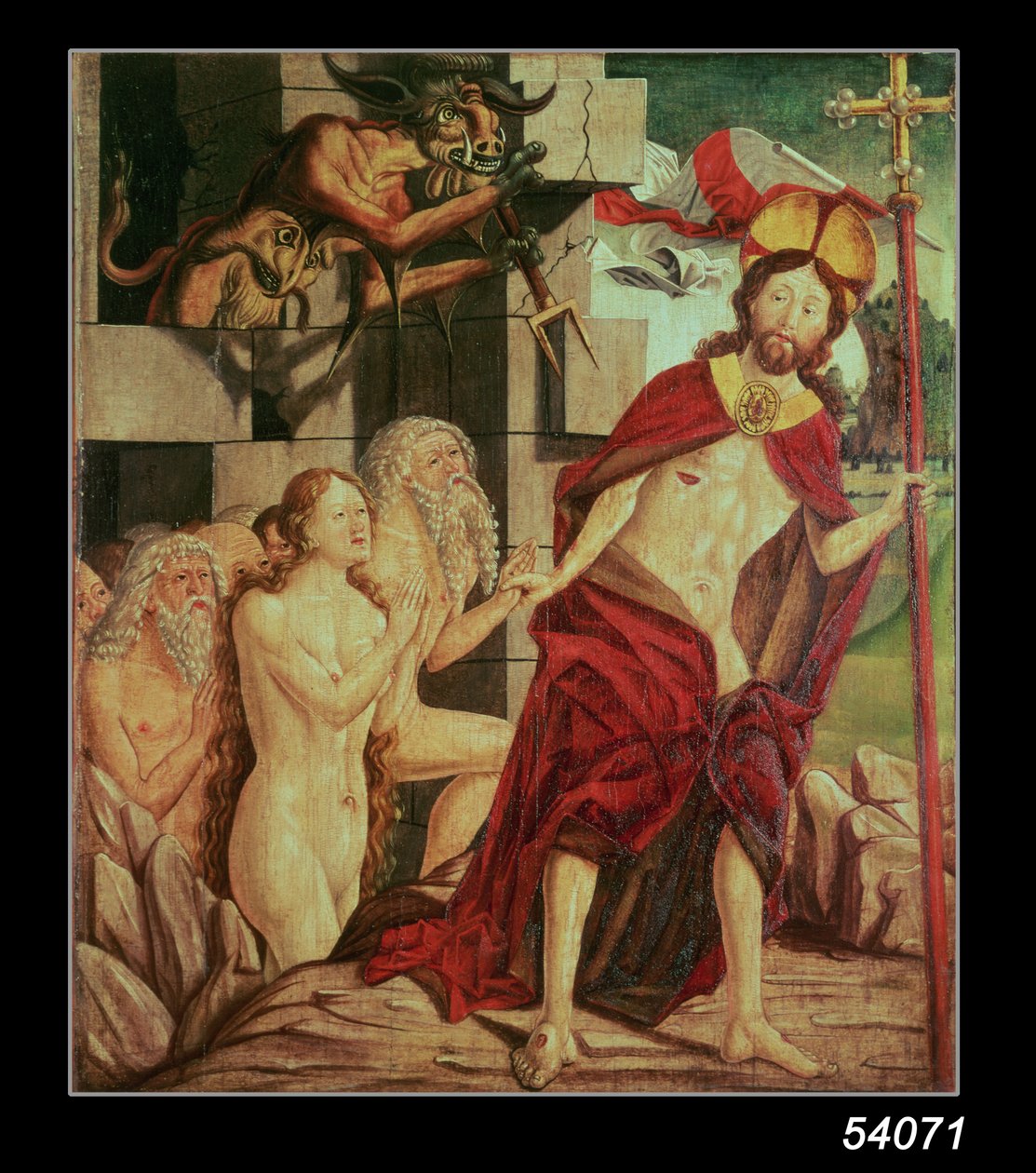 Chrystus w piekle autorstwa Friedrich Pacher