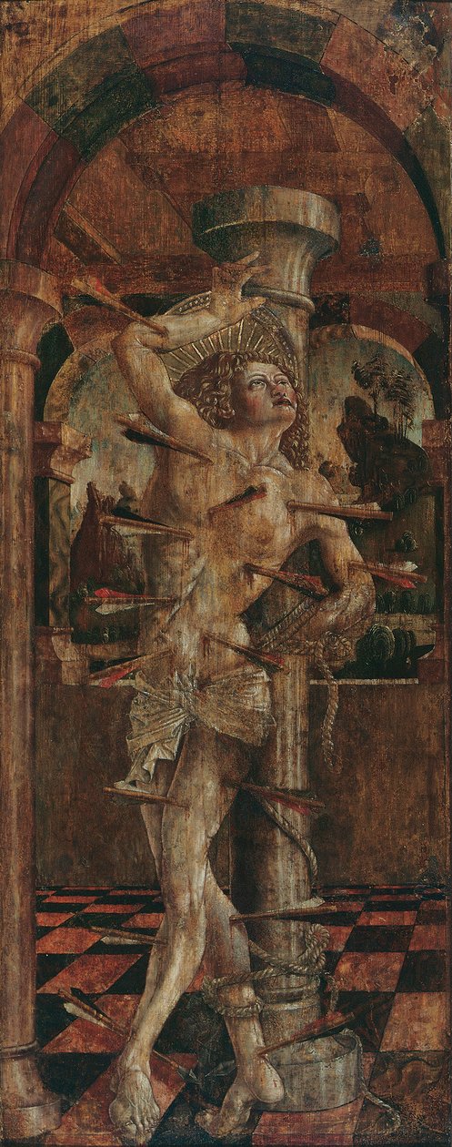 św. Sebastiana (wewnątrz) i św. Sebastian (na zewnątrz) autorstwa Friedrich Pacher