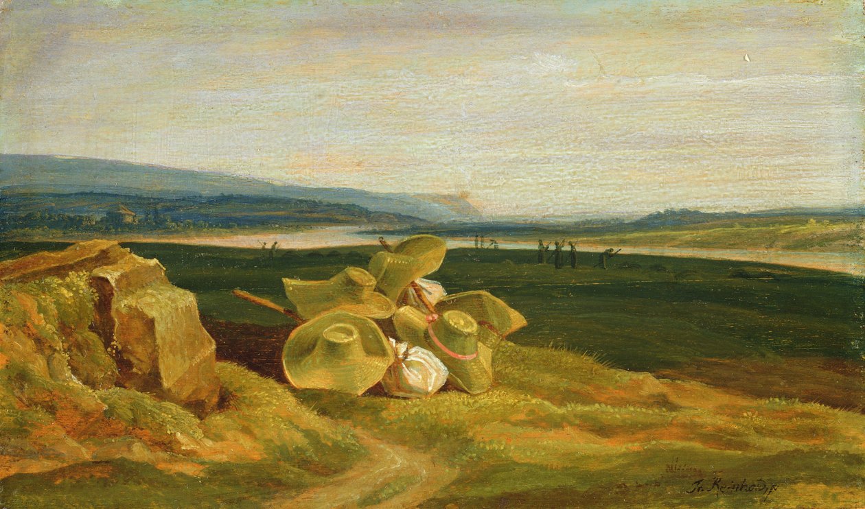 Krajobraz z kapeluszami słonecznymi, 1825 autorstwa Friedrich Philipp Reinhold