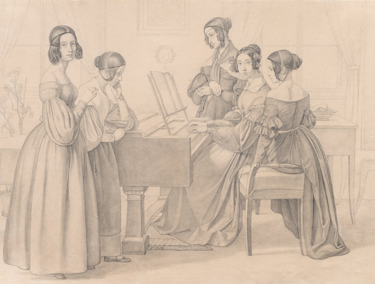 Musicale u Prellerów autorstwa Friedrich Preller
