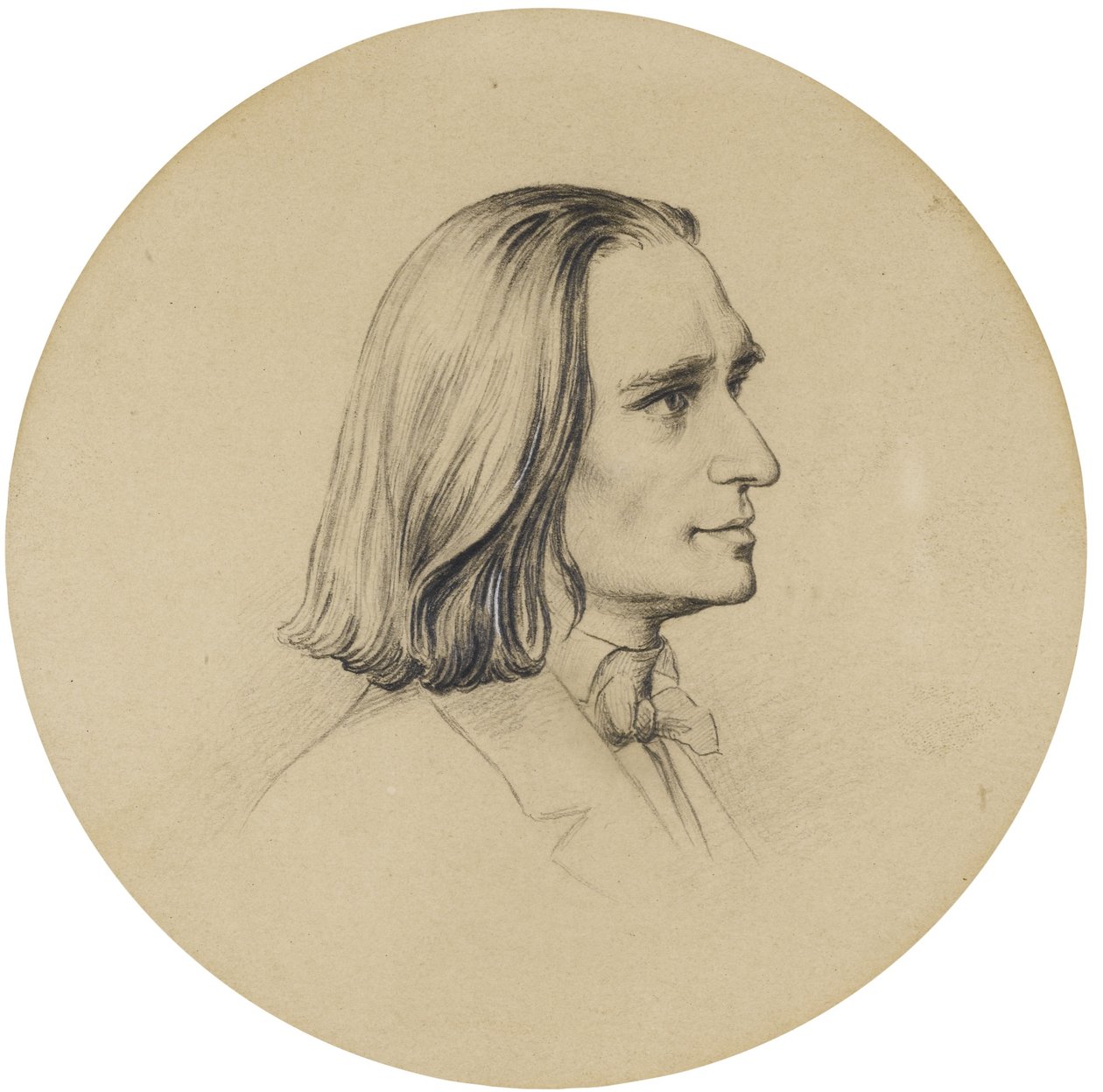 Portret kompozytora Franciszka Liszta 1811-1886 autorstwa Friedrich Preller the Elder