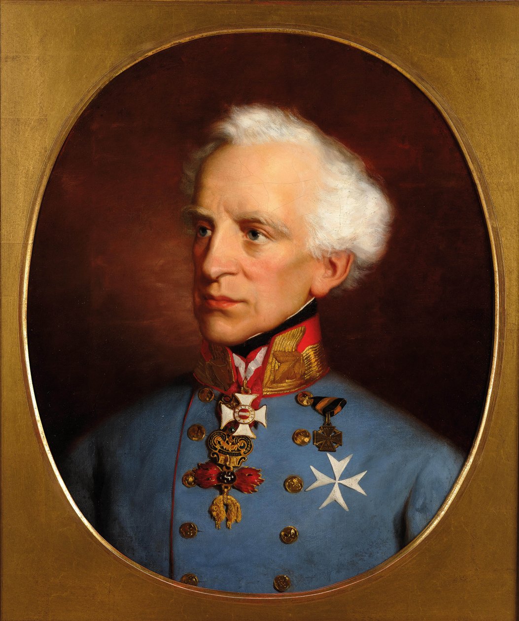 Hrabia Laval Graf Nugent von Westmeath 1777-1862. autorstwa Friedrich Ritter von Amerling