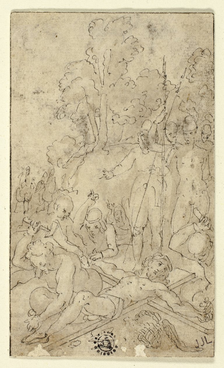 Chrystus przybity do krzyża autorstwa Friedrich Sustris