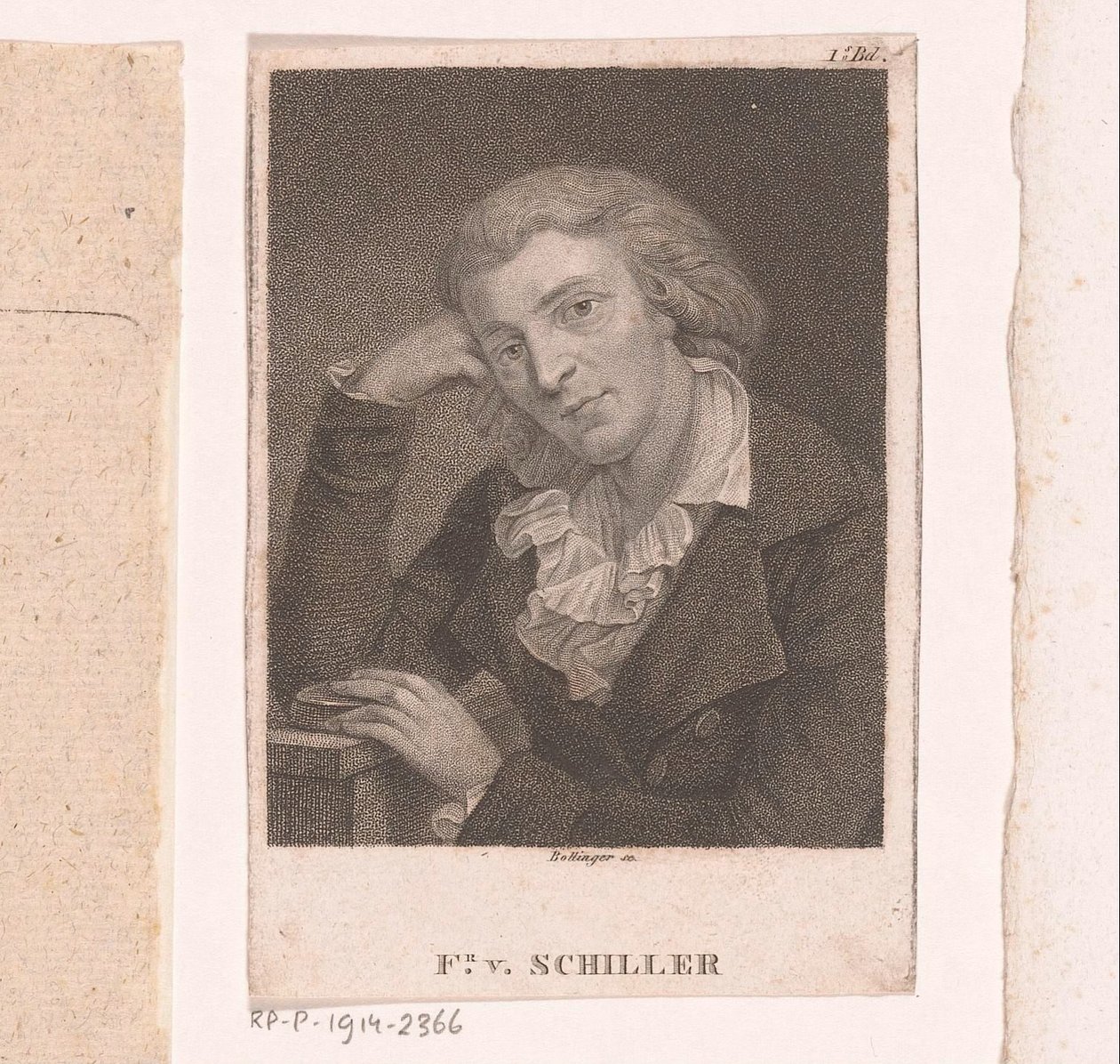 Portret Friedricha von Schillera autorstwa Friedrich Wilhelm Bollinger