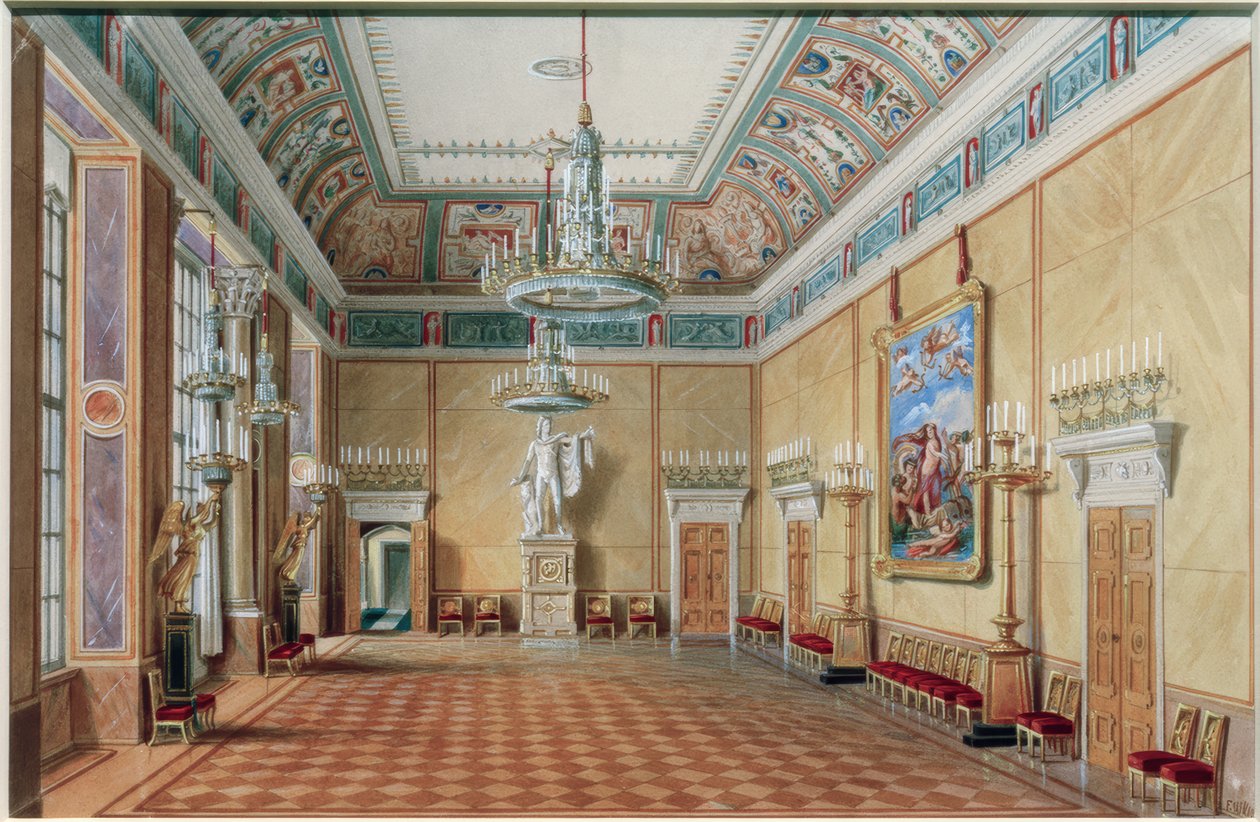 Sala Apollo w Pałacu Berlińskim autorstwa Friedrich Wilhelm Klose
