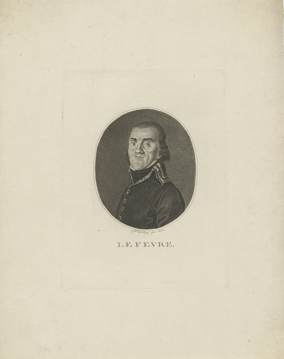 Generał Francois-Joseph Lefebvre 1755-1820, 1800. autorstwa Friedrich Wilhelm Nettling