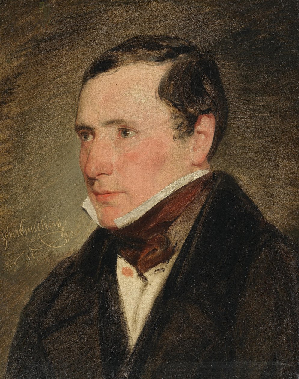 Portret młodego mężczyzny autorstwa Friedrich von Amerling