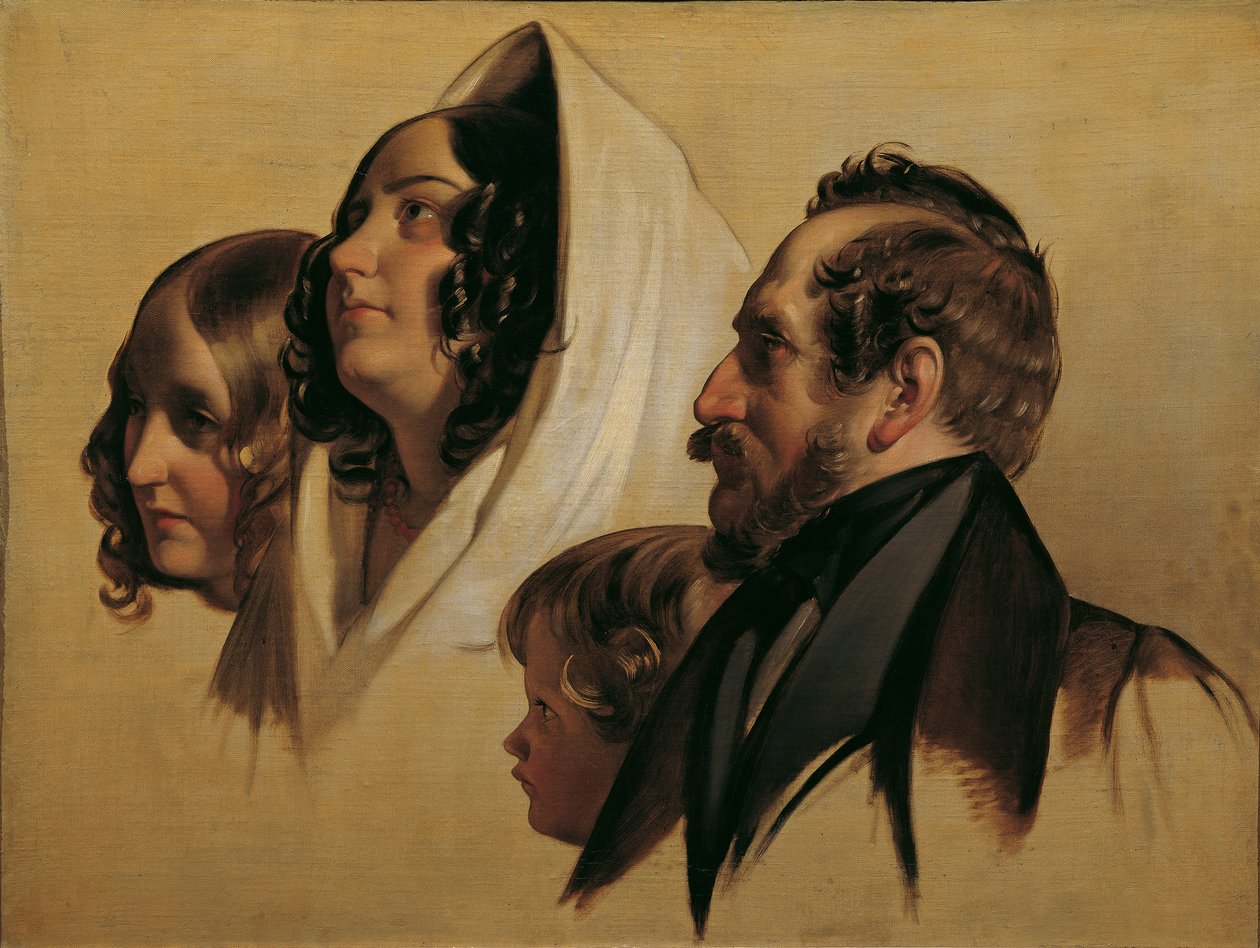 Rodzina Johanna Grafa von Majláth autorstwa Friedrich von Amerling