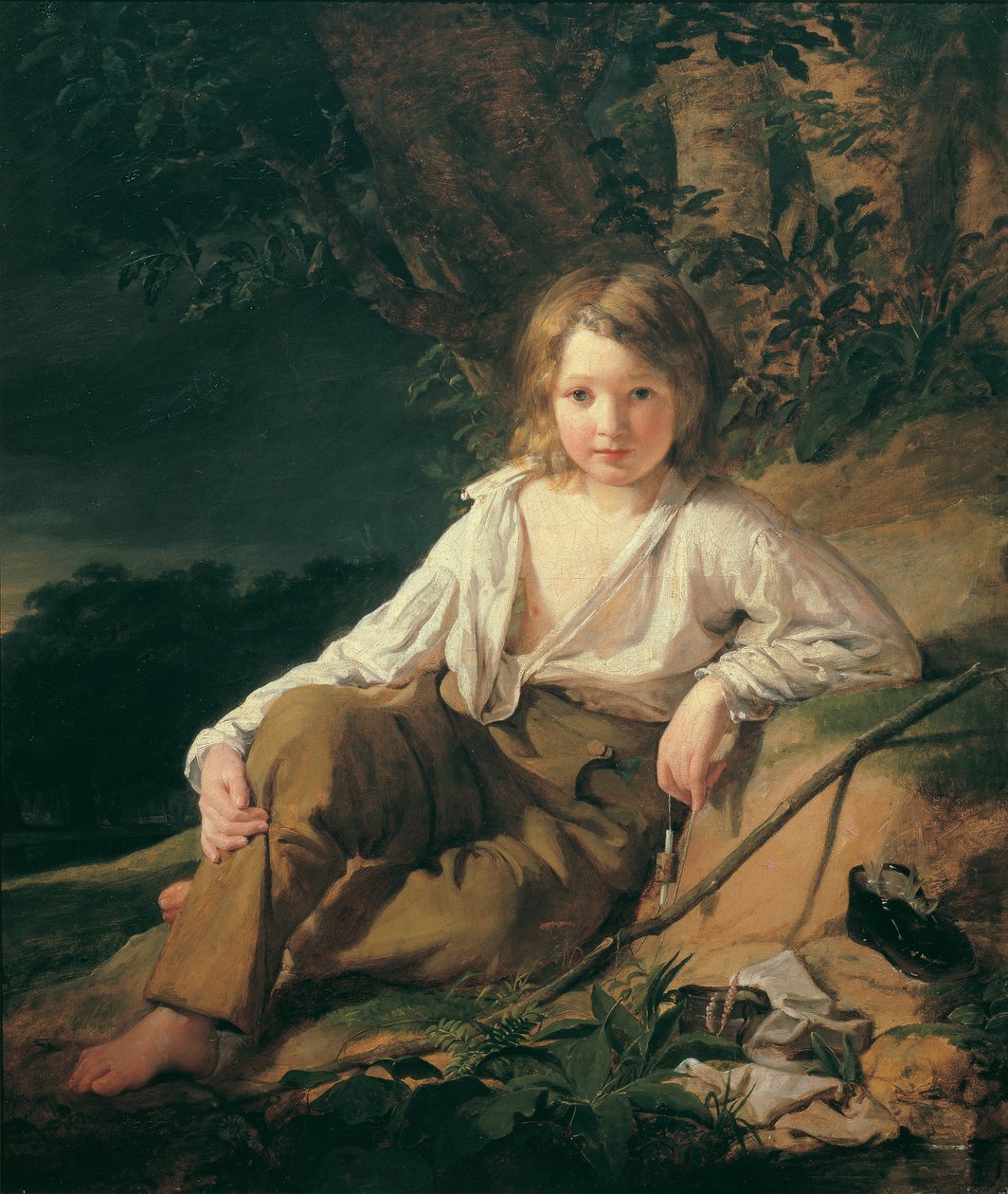 Chłopiec rybak autorstwa Friedrich von Amerling
