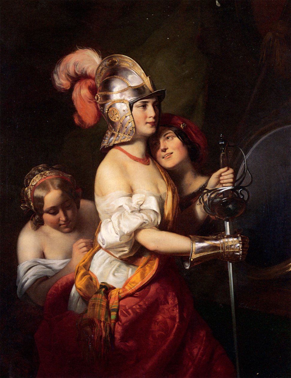 Friedrich von Amerling - Zbrojna dziewica autorstwa Friedrich von Amerling