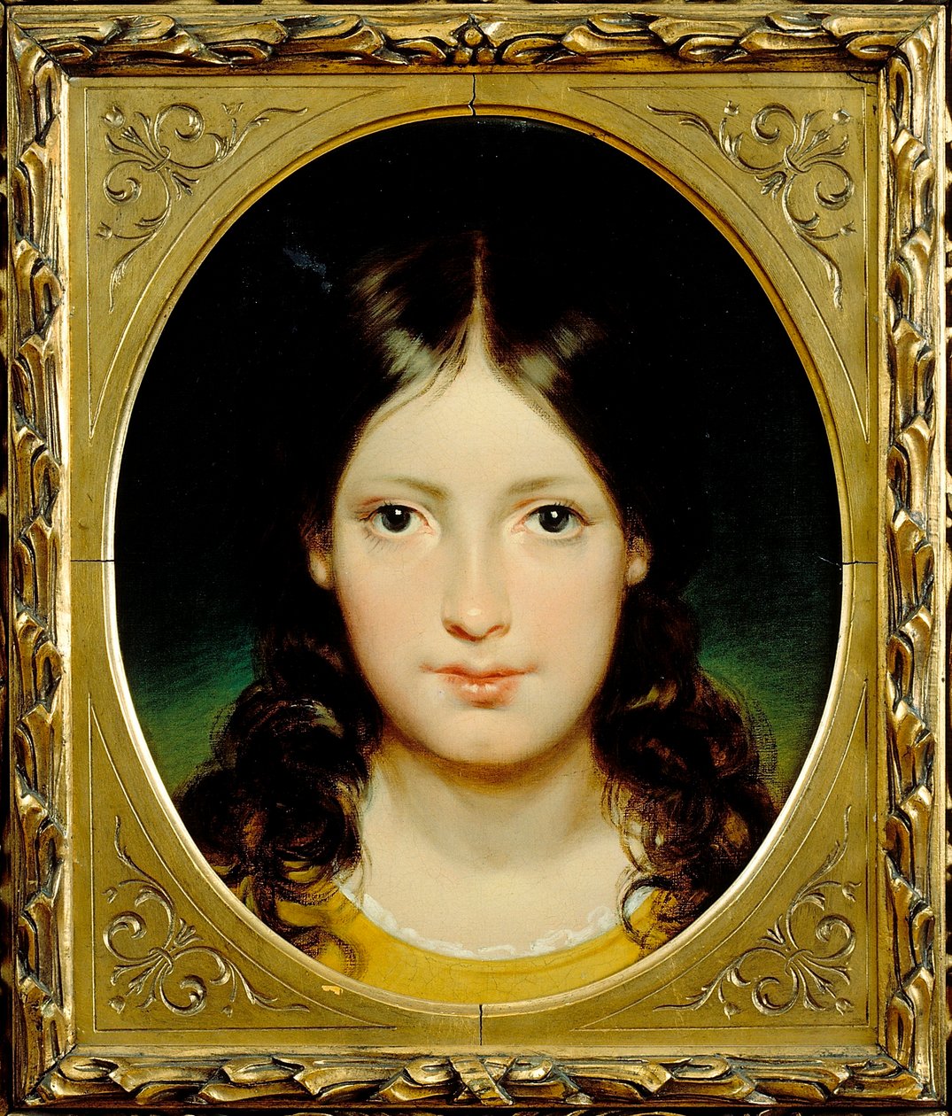 ""Dziewczyna"" (Młoda dziewczyna) Obraz Friedricha Rittera von Amerlinga (1803-1887) ok. 1838 - Olej na płótnie Wymiary 39,5x32,5 cm Galeria Moravska, Brno autorstwa Friedrich von Amerling