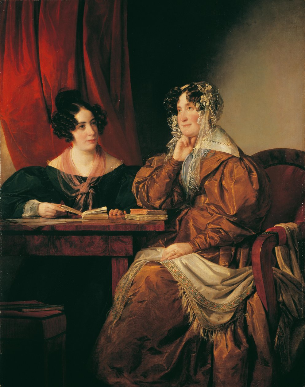 Henriette baronowa Pereira-Arnstein (1780-1859) z córką Florą (1814-1882) autorstwa Friedrich von Amerling