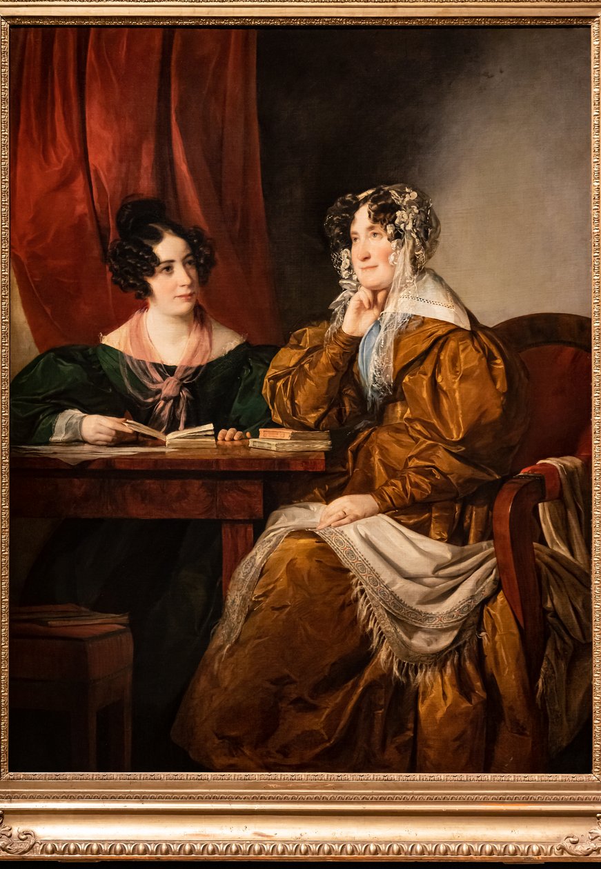 Portret baronowej Henriette von Pereira - Armstein z córką Florą autorstwa Friedrich von Amerling