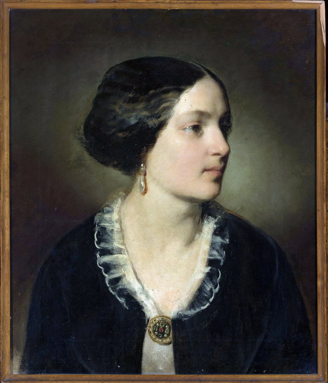 Portrait of Countess Katarzyna Potocka (1825-1907), nee Branicka - Friedrich Ritter von Amerling (1803-1887). Oil on canvas autorstwa Friedrich von Amerling