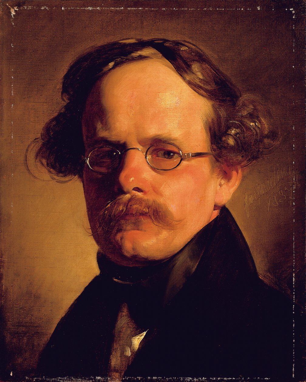Portret grawera Franza Xavera Stobera, 1837 autorstwa Friedrich von Amerling