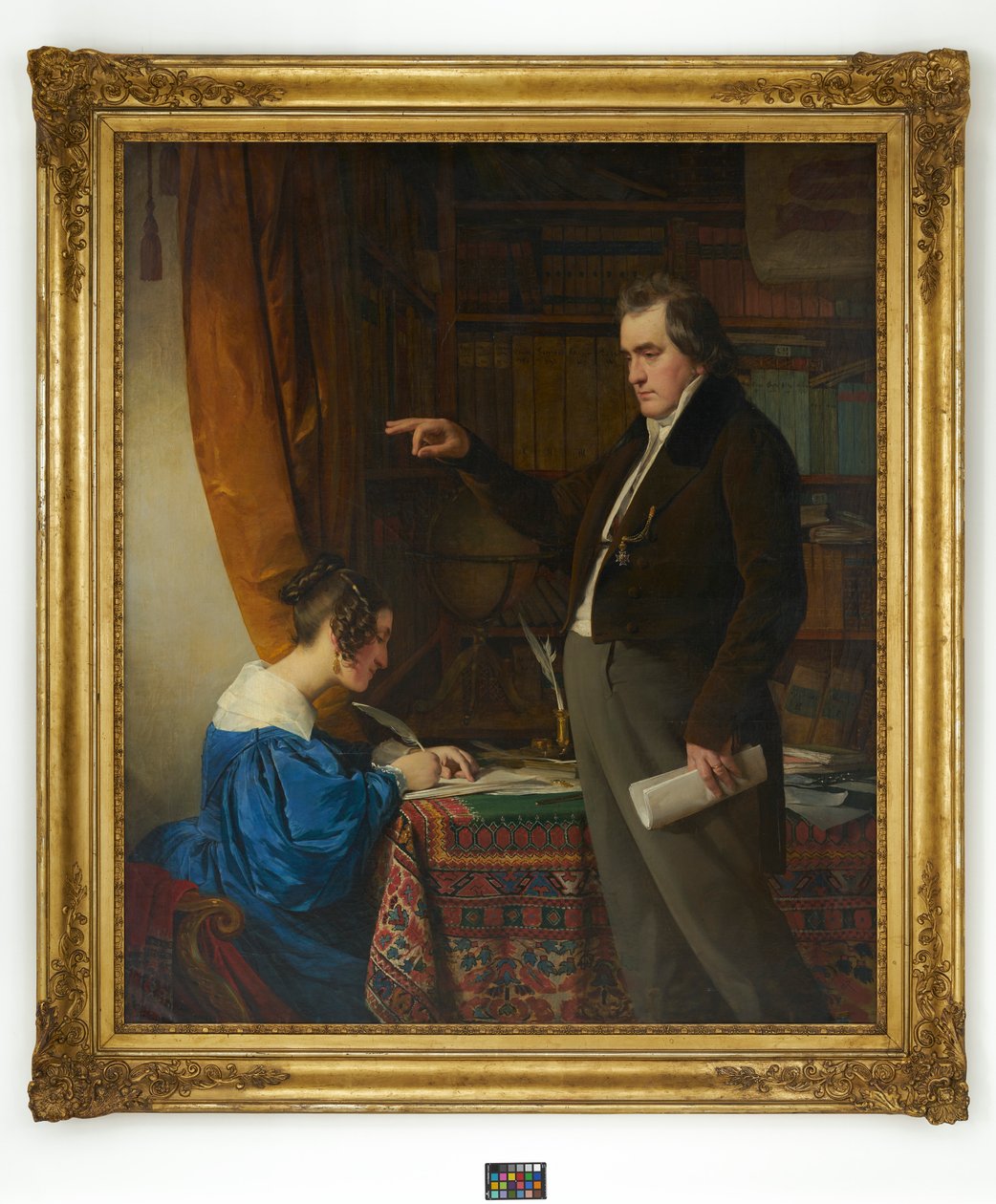 Prof. dr Ignaz Rudolf Bischoff von Altenstern dyktuje swojej żonie Johannie autorstwa Friedrich von Amerling