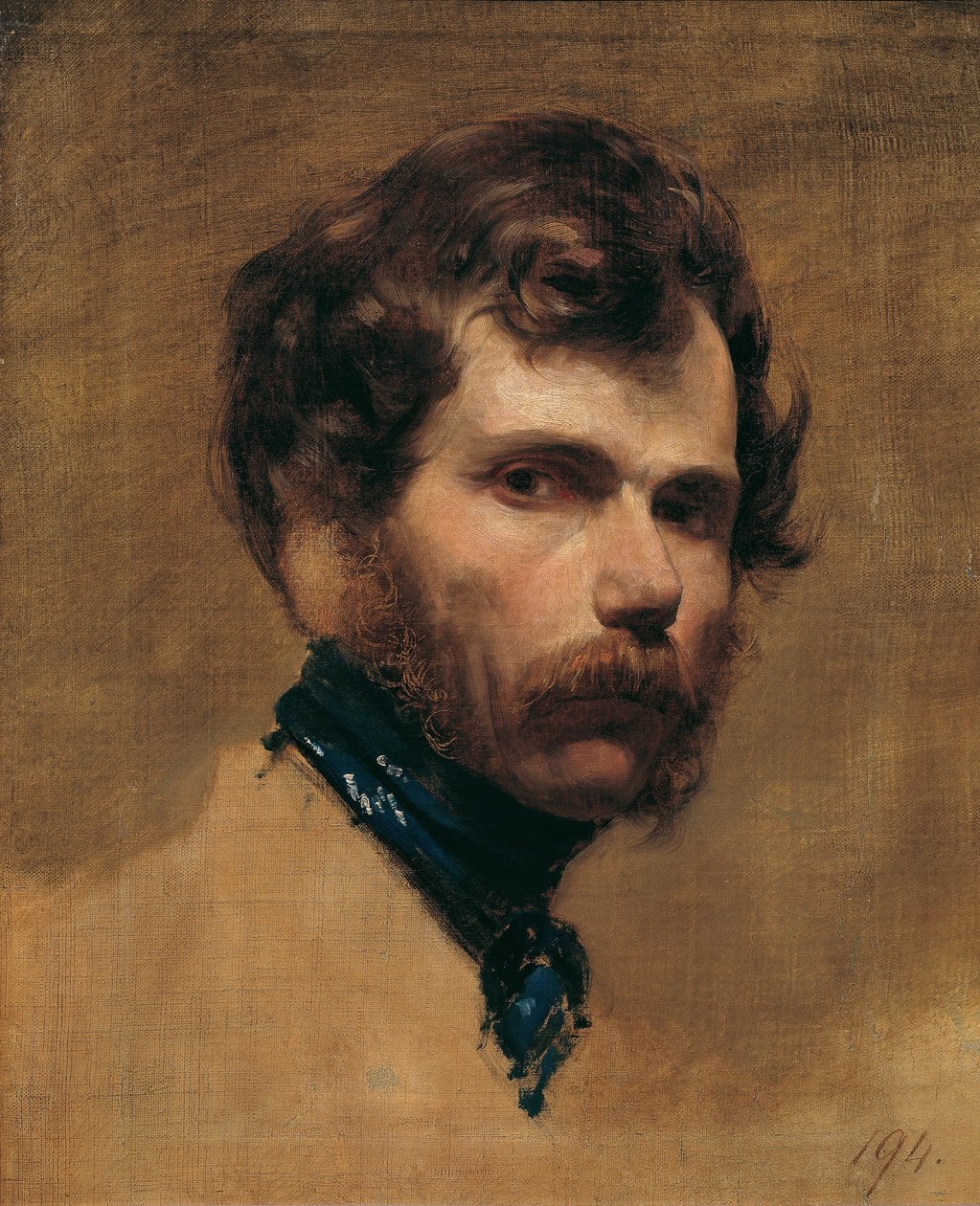 Autoportret z niebieskim krawatem autorstwa Friedrich von Amerling