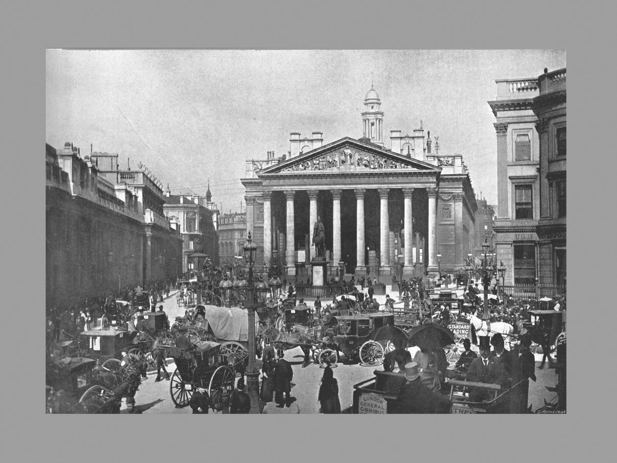 The Royal Exchange, Londyn, ok. 1900 autorstwa Frith and Co