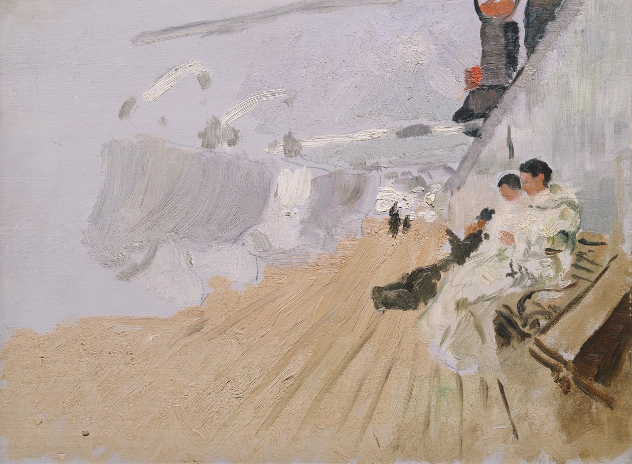 Mnisi na pokładzie autorstwa Fritz Thaulow