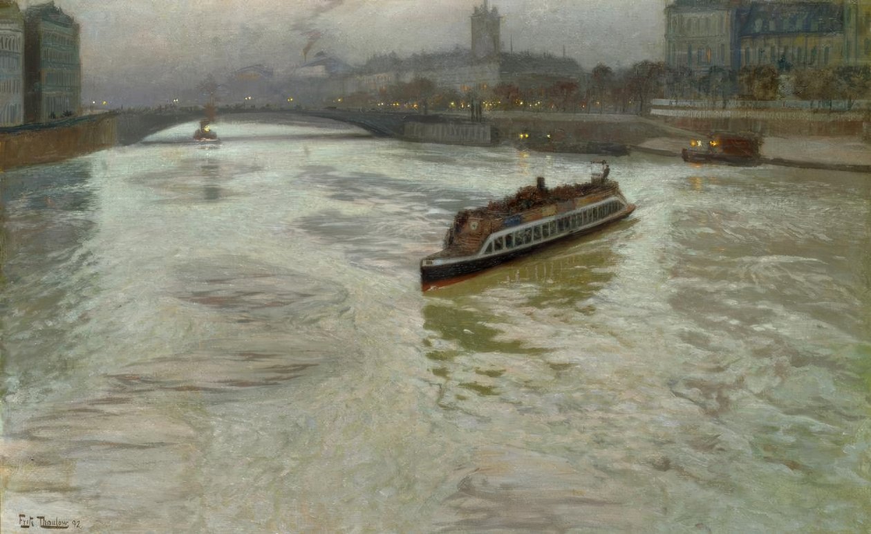 Sekwana w listopadzie autorstwa Fritz Thaulow