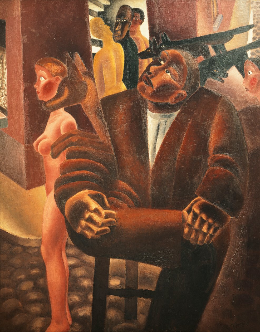 marzyć; Le Reve Eveille - Sen w Wake, ok. 1926-27 (olej na płótnie) autorstwa Frits van den Berghe